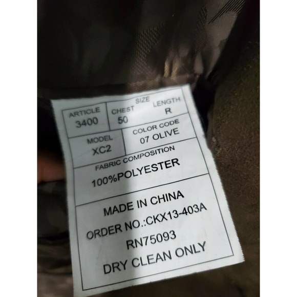 Camiloni Men Olive Polyester Long Sleeve Single Breasted 2 Buttons Fitted Blazer - Picture 10 of 12